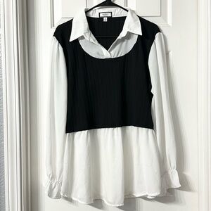 Discreet - Collared Blouse